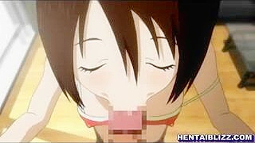 Cute Hentai Girl's Oral Sex and Hot Tittyfucking!