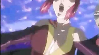 Shemale hentai's erotic ritual sex with multiple men and their huge cocks