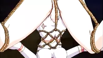 Bound and Whipped Hentai Cutie Takes on the Pain