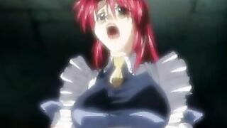 Bound Shemale Hentai Maid Gets Sucked by Cock