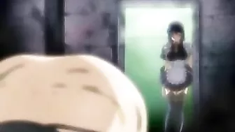 Bound Shemale Hentai Maid Gets Sucked by Cock