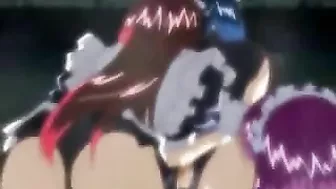 Bound Shemale Hentai Maid Gets Sucked by Cock