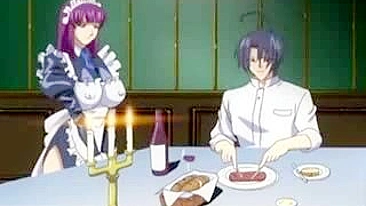 Bound Shemale Hentai Maid Gets Sucked by Cock