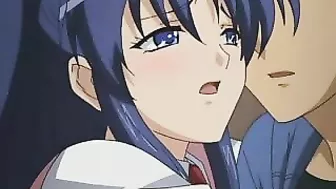 Girl Gets Tittyfucked and Standingfucked in Public Toilet Hentai Video