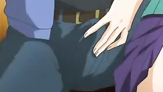 Girl Gets Tittyfucked and Standingfucked in Public Toilet Hentai Video