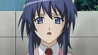 Girl Gets Tittyfucked and Standingfucked in Public Toilet Hentai Video