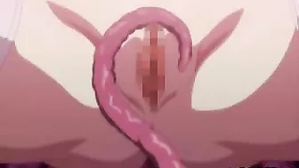 Tentacle Drilling of Adorable Hentai Girl