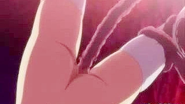 Tentacle Drilling of Adorable Hentai Girl