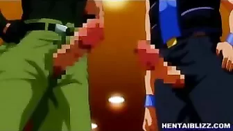 Hentai Fans' Ultimate Fantasy - Big Boobs Tittyfucked and Groupfucked by Bandits