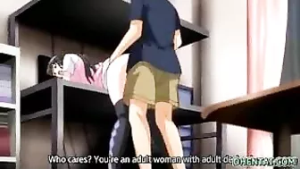 Hentai Porn Video - Big-Boobed Coed Gets Wet Pussy Fucked and Swallows Cum