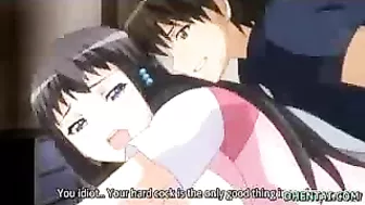 Hentai Porn Video - Big-Boobed Coed Gets Wet Pussy Fucked and Swallows Cum