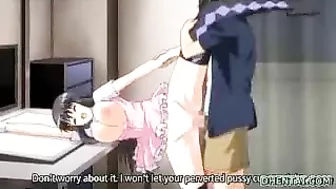 Hentai Porn Video - Big-Boobed Coed Gets Wet Pussy Fucked and Swallows Cum