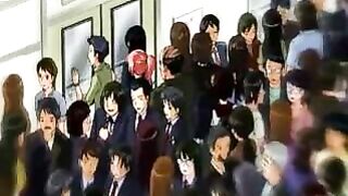 Hentai Co-Ed Gets Fucked and Creampied in Public Train Ride