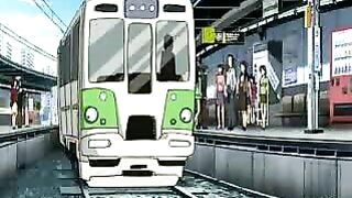 Hentai Co-Ed Gets Fucked and Creampied in Public Train Ride