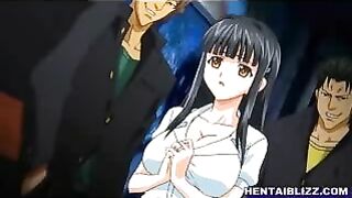 Japanese Hentai Porn Video - Busty Coed Sucks Dick and Gets Cumshot on her Face