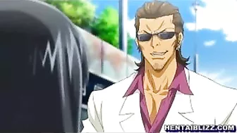 Japanese Hentai Porn Video - Busty Coed Sucks Dick and Gets Cumshot on her Face