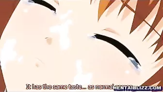 Hentai Virgin Cutie's First Oral Sex and Deep Poking