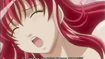 Japanese hentai coed with massive tits gets fingered