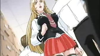 Japanese Hentai Coed with Round Tits Gets Hard Fucked Wet Pussy