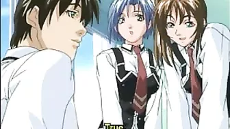 Japanese Hentai Coed with Round Tits Gets Hard Fucked Wet Pussy