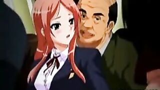 Hot Japanese Coed Fucked by Ghetto Anime Boss in Hentai Porn Video
