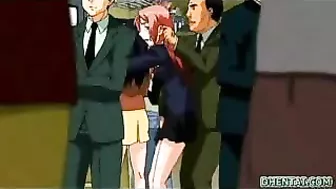 Hot Japanese Coed Fucked by Ghetto Anime Boss in Hentai Porn Video