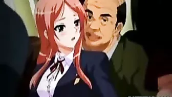 Hot Japanese Coed Fucked by Ghetto Anime Boss in Hentai Porn Video