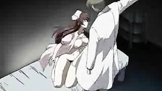 Bound and Gagged Nurse Gets Double Penetration by Sadistic Doctor in Hentai Video