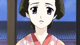 Japanese Babe in Kimono Gets Fucked Hard while Riding Dildo