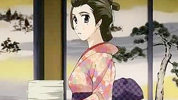 Japanese Babe in Kimono Gets Fucked Hard while Riding Dildo
