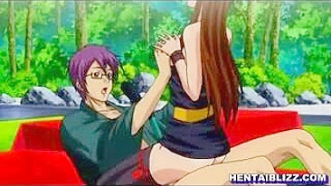 Outdoor Groupsex with Big-Titted Hentai Swimsuit Beauties