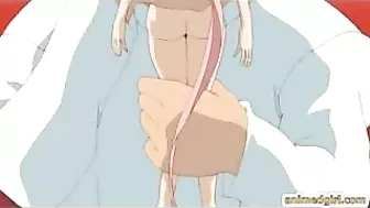 Hentai Princess Sucks Mega Cock and Cums Like a Pro!