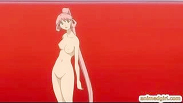 Hentai Princess Sucks Mega Cock and Cums Like a Pro!