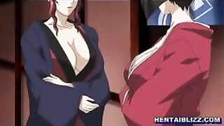 Japanese Hentai Babe Gets Wet Pussy Licking and Dildo Ride