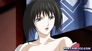 Japanese Hentai Babe Gets Wet Pussy Licking and Dildo Ride