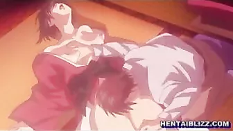 Japanese Hentai Babe Gets Wet Pussy Licking and Dildo Ride