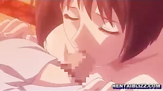 Japanese Hentai Babe Gets Wet Pussy Licking and Dildo Ride