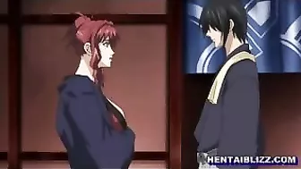 Japanese Hentai Babe Gets Wet Pussy Licking and Dildo Ride