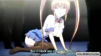 Schoolgirl with Big Boobs Gets Gangbanged by Black Men in HD Hentai Video