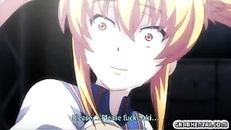 Schoolgirl with Big Boobs Gets Gangbanged by Black Men in HD Hentai Video