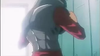 Muzzled Hentai Captive Gets Wetpussy Dildoed Cumshot