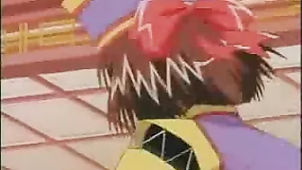 Muzzled Hentai Captive Gets Wetpussy Dildoed Cumshot