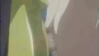 Muzzled Hentai Captive Gets Wetpussy Dildoed Cumshot