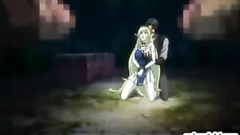 Wild Bondage Hentai Group Fuck in the Great Outdoors