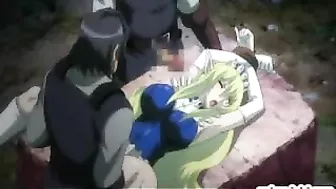 Wild Bondage Hentai Group Fuck in the Great Outdoors