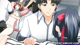 Hentai Locker Room Fuck Fest - Cute Coeds Gone Wild!