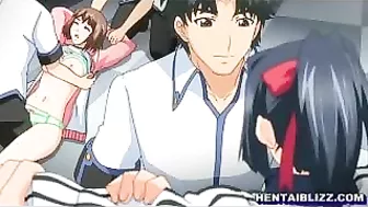 Hentai Locker Room Fuck Fest - Cute Coeds Gone Wild!