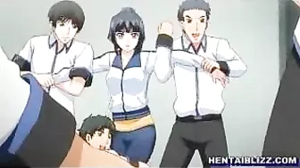 Hentai Locker Room Fuck Fest - Cute Coeds Gone Wild!