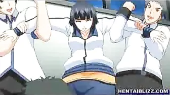 Hentai Locker Room Fuck Fest - Cute Coeds Gone Wild!