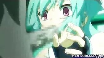 Hentai Cutie Gets Gangbanged by Monstrous Facials